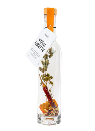 Vinaigrette - glazen fles - spaanse peper & sinaasappel - Lifestyle - Koken & Tafelen - Food - Zout - Kruiden