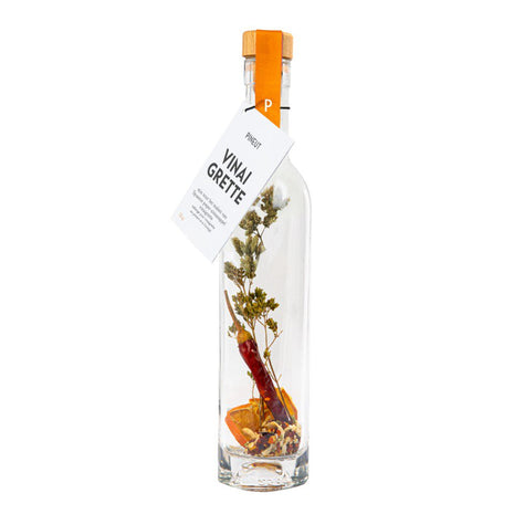 Vinaigrette - glazen fles - spaanse peper & sinaasappel - Lifestyle - Koken & Tafelen - Food - Zout - Kruiden