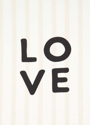 Keukenset streep love hartje - zand - Lou Lou