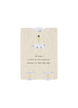 Voedingswijzer kaart - peper en zout - Baby & Peuter - Accessoires