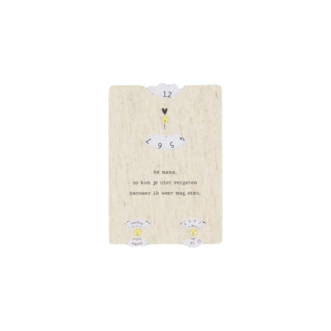 Voedingswijzer kaart - peper en zout - Baby & Peuter - Accessoires