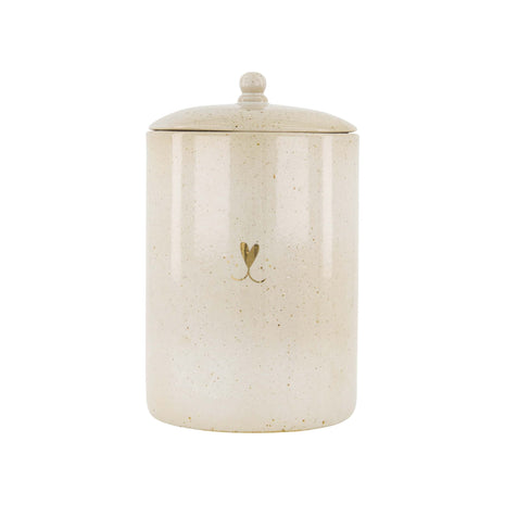 Voorraadpot hond l zand/goud (1201-026) - Lifestyle - Dieren