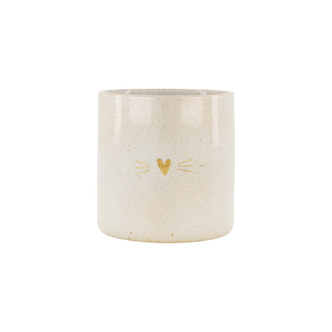 Voorraadpot kat m zand/goud (1201-027) - Lifestyle - Dieren