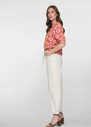 Jeans balloon linen mix - 61011-10 by Geisha
