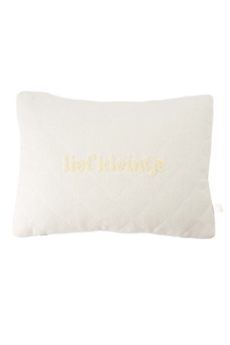 Kussen - lief kleintje 35x25cm - multicolor