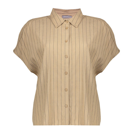 Blouse linen stripes s/sl - 63423-14
