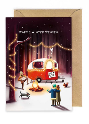 Kerstkaart - Warme Winter Wensen - Lou Lou