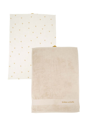 Keukenset hartjes keuken vol liefde - wit/oker - Lou Lou