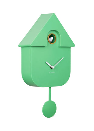Wall Clock Modern Cuckoo - bright green - Lifestyle - Fun & gadgets - Design