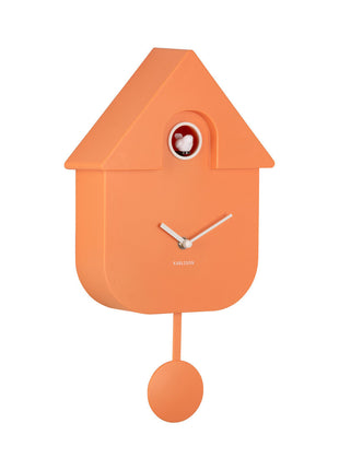 Wall Clock Modern Cuckoo - bright orange - Lifestyle - Fun & gadgets - Design