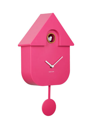 Wall Clock Modern Cuckoo - bright pink - Lifestyle - Fun & gadgets - Design