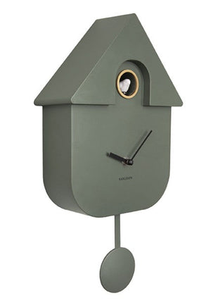 Wall Clock Modern Cuckoo - green - Lifestyle - Fun & gadgets - Design