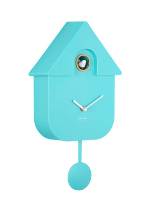 Wall Clock Modern Cuckoo - turquoise blue - Lifestyle - Fun & gadgets - Design