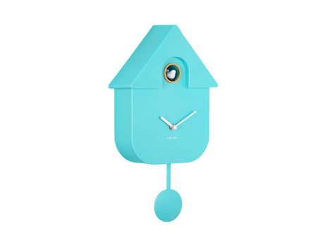 Wall Clock Modern Cuckoo - turquoise blue - Lifestyle - Fun & gadgets - Design