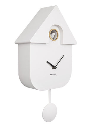 Wall Clock Modern Cuckoo - wit - Lifestyle - Fun & gadgets - Design