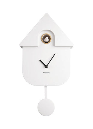 Wall Clock Modern Cuckoo - wit - Lifestyle - Fun & gadgets - Design