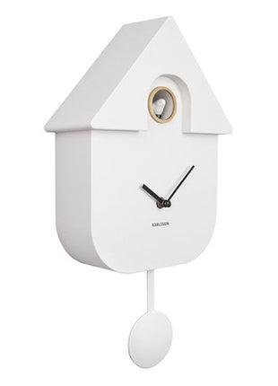 Wall Clock Modern Cuckoo - wit - Lifestyle - Fun & gadgets - Design