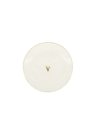 Wandbordje - goud hartje - wit - Lifestyle - In huis - Decoratie
