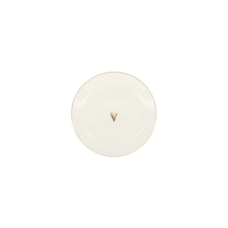 Wandbordje - goud hartje - wit - Lifestyle - In huis - Decoratie