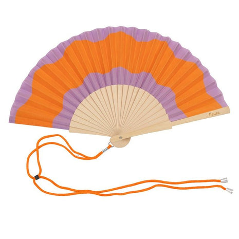Waaier waves roze en oranje -  AHP2611215