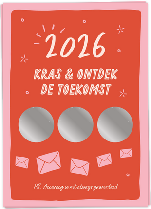 Wenskaart - 2026 kraskaart - Cadeau’s & Lifestyle - Van papier - Wenskaarten - Feestdagen