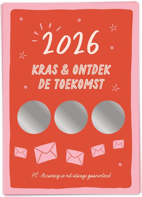 Wenskaart - 2026 kraskaart - Cadeau’s & Lifestyle - Van papier - Wenskaarten - Feestdagen