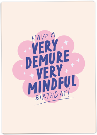 Wenskaart - A Very Demure very mindful birthday - Lifestyle - Van papier - Wenskaarten - Verjaardag