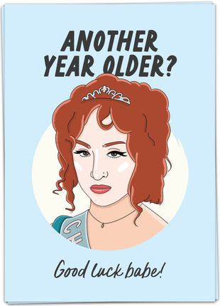 Wenskaart - Another year: good luck babe! - Lifestyle - Van papier - Wenskaarten - Verjaardag