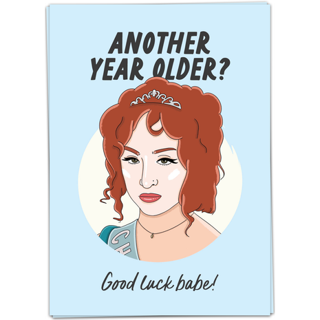 Wenskaart - Another year: good luck babe! - Lifestyle - Van papier - Wenskaarten - Verjaardag