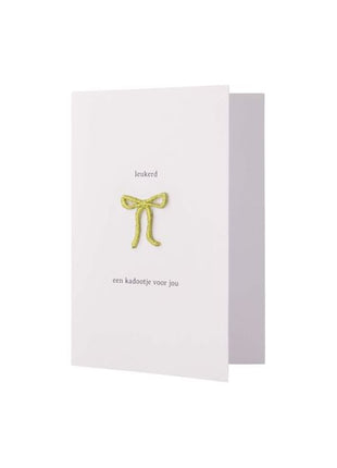 Wenskaart - Ansichtkaart - leukerd een kadootje voor jou - Lifestyle - Van papier - Wenskaarten - Felicitatie