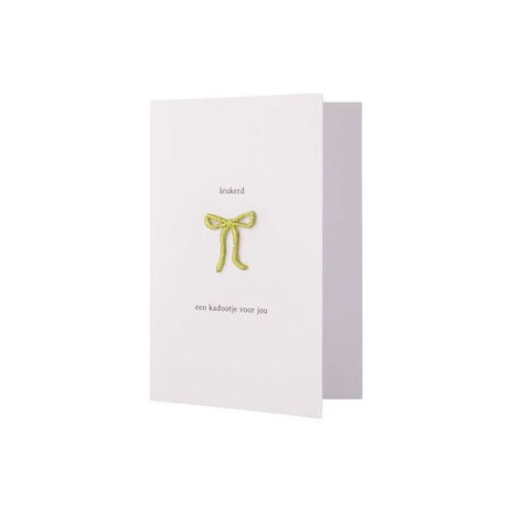 Wenskaart - Ansichtkaart - leukerd een kadootje voor jou - Lifestyle - Van papier - Wenskaarten - Felicitatie