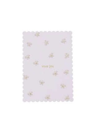Wenskaart - Ansichtkaart - voor jou - bloemen - Lifestyle - Van papier - Wenskaarten - Felicitatie