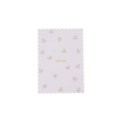 Wenskaart - Ansichtkaart - voor jou - bloemen - Lifestyle - Van papier - Wenskaarten - Felicitatie