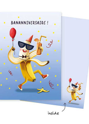 Wenskaart Bananniversaire Cadeau’s & Lifestyle Van papier Wenskaarten Verjaardag
