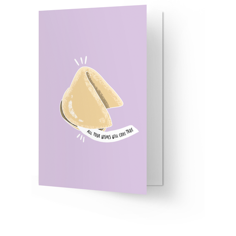 Wenskaart - BD - Wishes - fortune cookie - Lifestyle - Van papier - Wenskaarten - Verjaardag