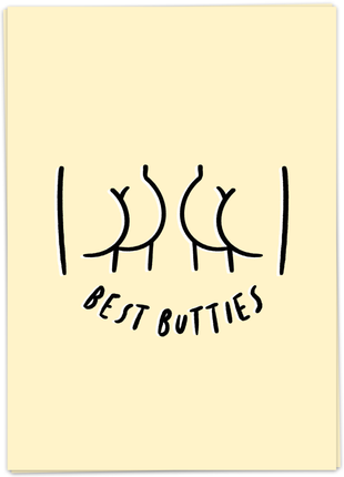 Wenskaart - Best Butties - Lifestyle - Van papier - Wenskaarten - Liefde & Vriendschap
