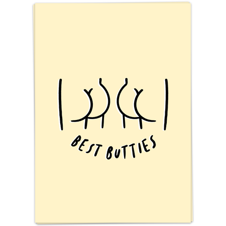 Wenskaart - Best Butties - Lifestyle - Van papier - Wenskaarten - Liefde & Vriendschap