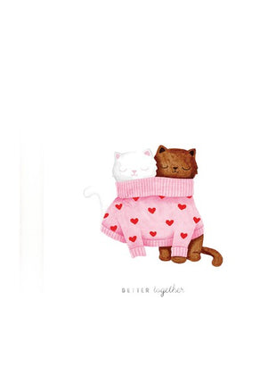 Wenskaart - Better together cats - Cadeau’s & Lifestyle - Van papier - Wenskaarten - Liefde & Vriendschap