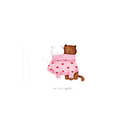 Wenskaart - Better together cats - Cadeau’s & Lifestyle - Van papier - Wenskaarten - Liefde & Vriendschap