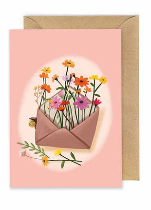 Wenskaart bloemenpost (zonder tekst) Cadeau’s & Lifestyle Van papier Wenskaarten Zonder reden