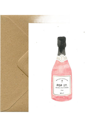 Wenskaart - Champagne - Birthday - Cadeau’s & Lifestyle - Van papier - Wenskaarten - Verjaardag