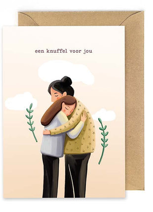 Wenskaart - Een knuffel voor jou - Lifestyle - Van papier - Wenskaarten