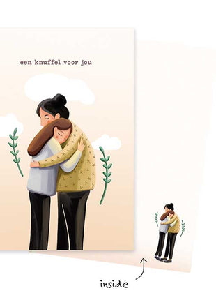 Wenskaart - Een knuffel voor jou - Lifestyle - Van papier - Wenskaarten