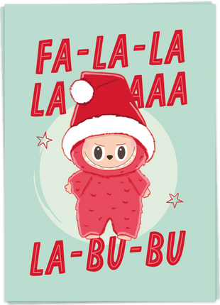 Wenskaart - Fa la la - La Bu Bu - Cadeau’s & Lifestyle - Van papier - Wenskaarten - Bedankt
