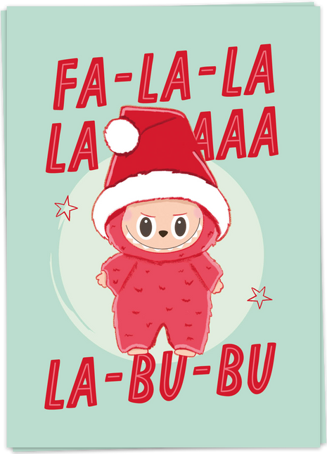 Wenskaart - Fa la la - La Bu Bu - Cadeau’s & Lifestyle - Van papier - Wenskaarten - Bedankt