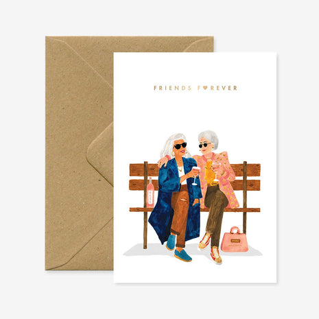 Wenskaart - Friends forever - Love & friendship - Cadeau’s & Lifestyle - Van papier - Wenskaarten - Verjaardag
