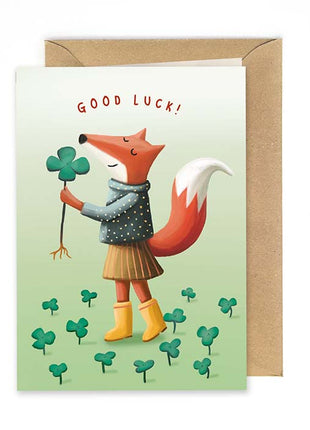 Wenskaart - Good Luck! Succes! - Lifestyle - Van papier - Wenskaarten