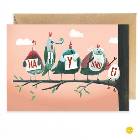 Wenskaart - Happy bird EI - (verjaardag) - Lifestyle - Van papier - Wenskaarten