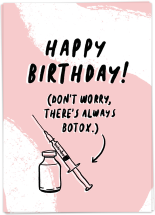 Wenskaart - Happy Birthday! (Botox) - Lifestyle - Van papier - Wenskaarten - Verjaardag