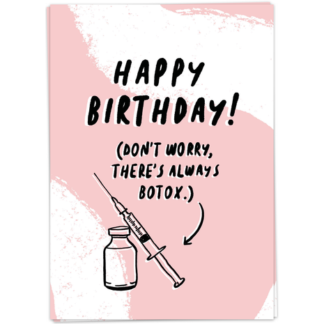 Wenskaart - Happy Birthday! (Botox) - Lifestyle - Van papier - Wenskaarten - Verjaardag